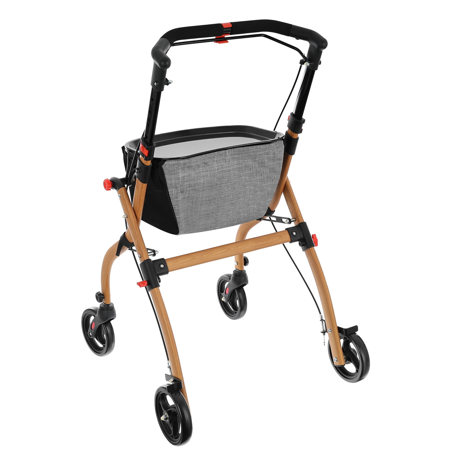 antar-gehwagen-at51040-h-henverstellbar-mit-tablett image 5
