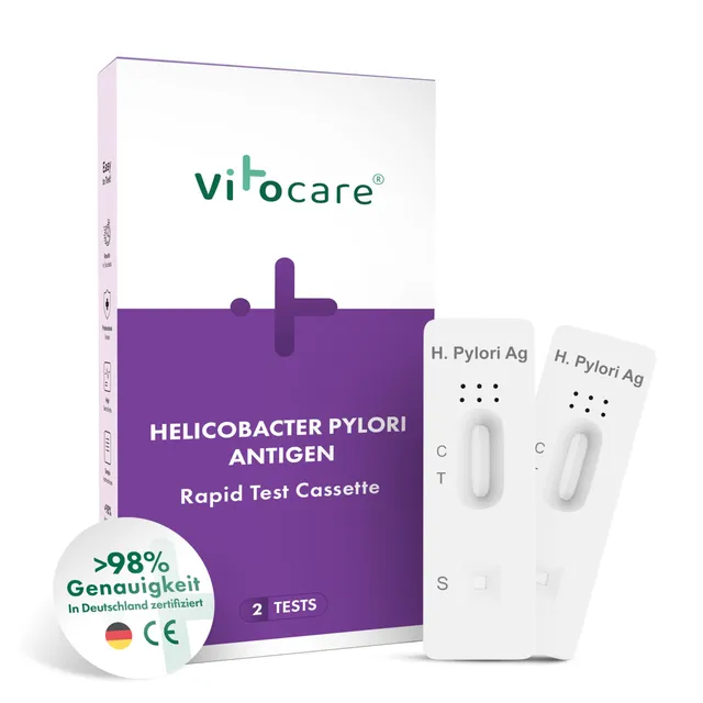 vitocare-helicobacter-pylori-schnelltest-h-pylori-stuhltest-2er-set image 1
