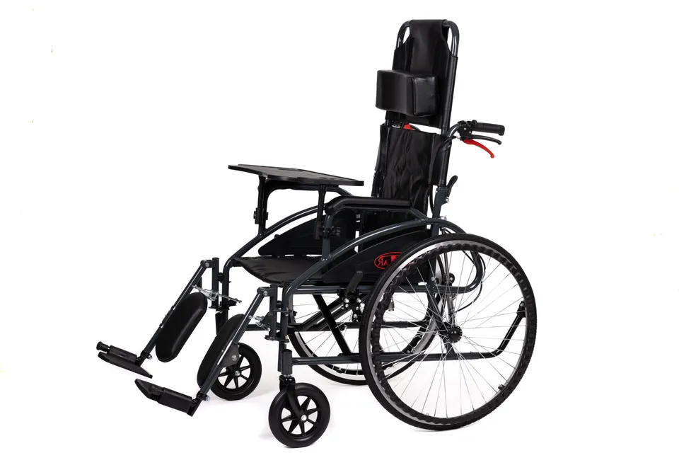 antar-at52315-rollstuhl-faltbar-stahl-schwarz image 1