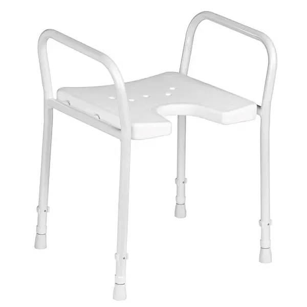 servocare-duschhocker-mit-armlehnen-und-hygieneausschnitt image 1