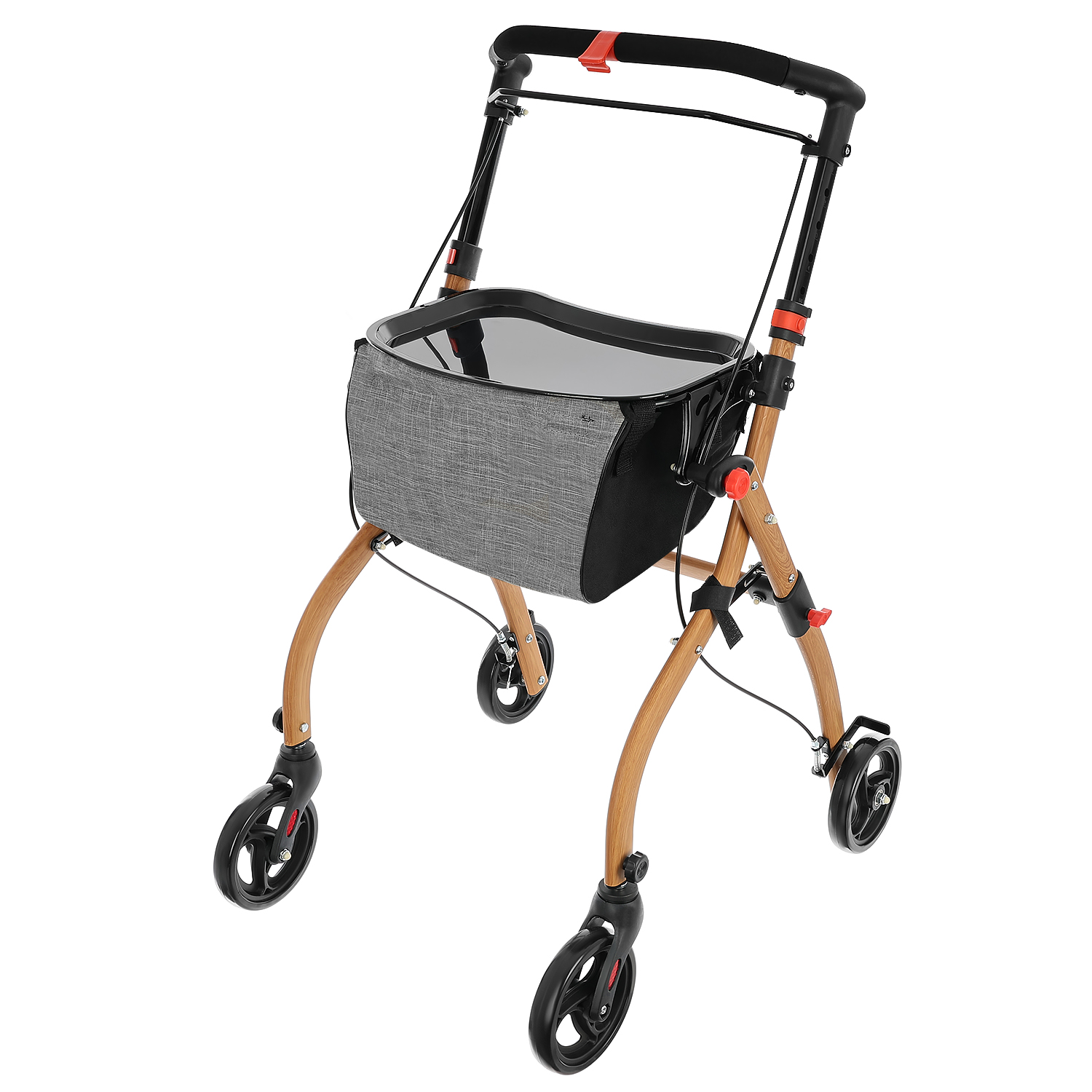 antar-gehwagen-at51040-h-henverstellbar-mit-tablett image 4
