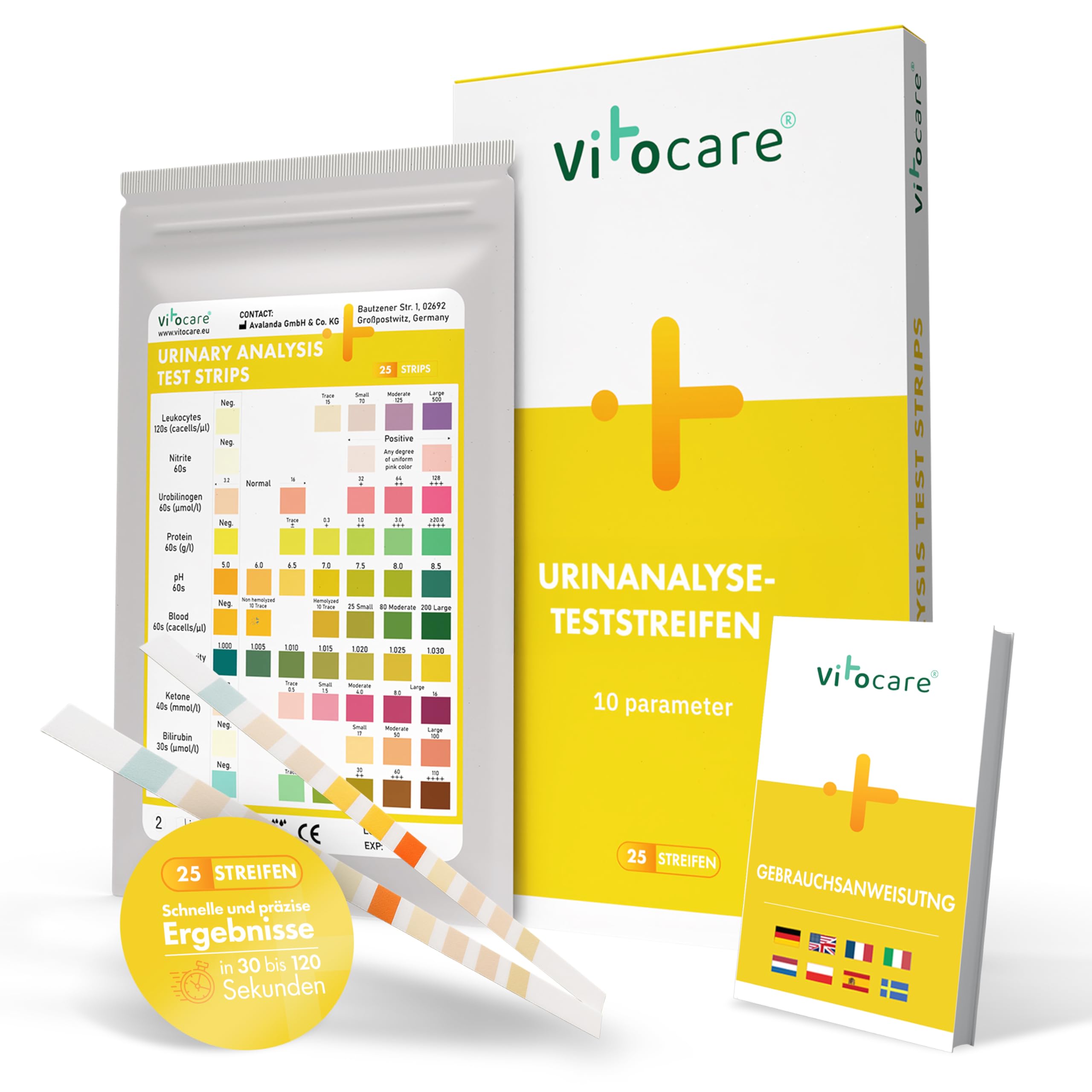 vitocare-urin-teststreifen-10-parameter-25-st-ck-selbsttest image 1