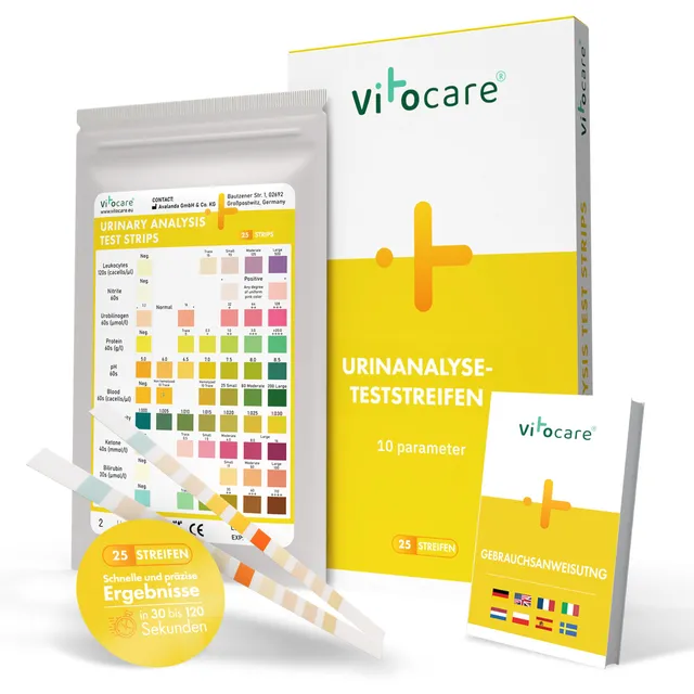 vitocare-urin-teststreifen-10-parameter-25-st-ck-selbsttest image 1