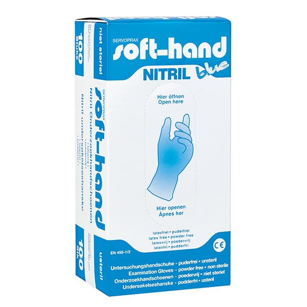servocare-soft-hand-nitril-blue-untersuchungshandschuhe-puderfrei image 1