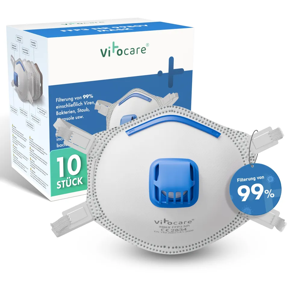 vitocare-ffp3-maske-mit-ventil-atemschutzmaske image 1
