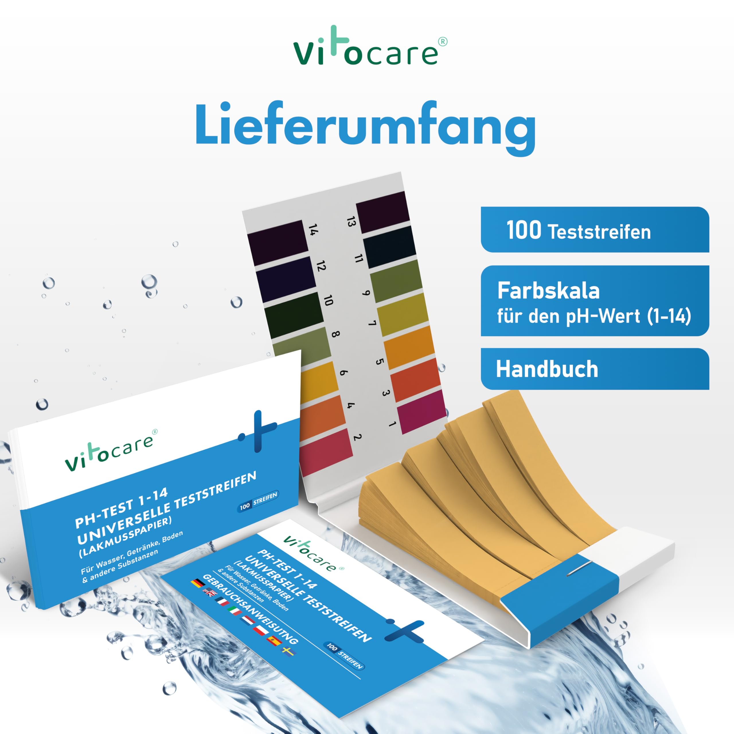 vitocare-ph-teststreifen-100x-1-14-f-r-wasser-und-alltag image 2