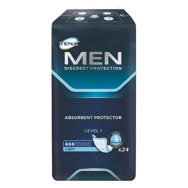 tena-men-einlagen-anatomisch-saugf-hig-mit-klebestreifen image 1